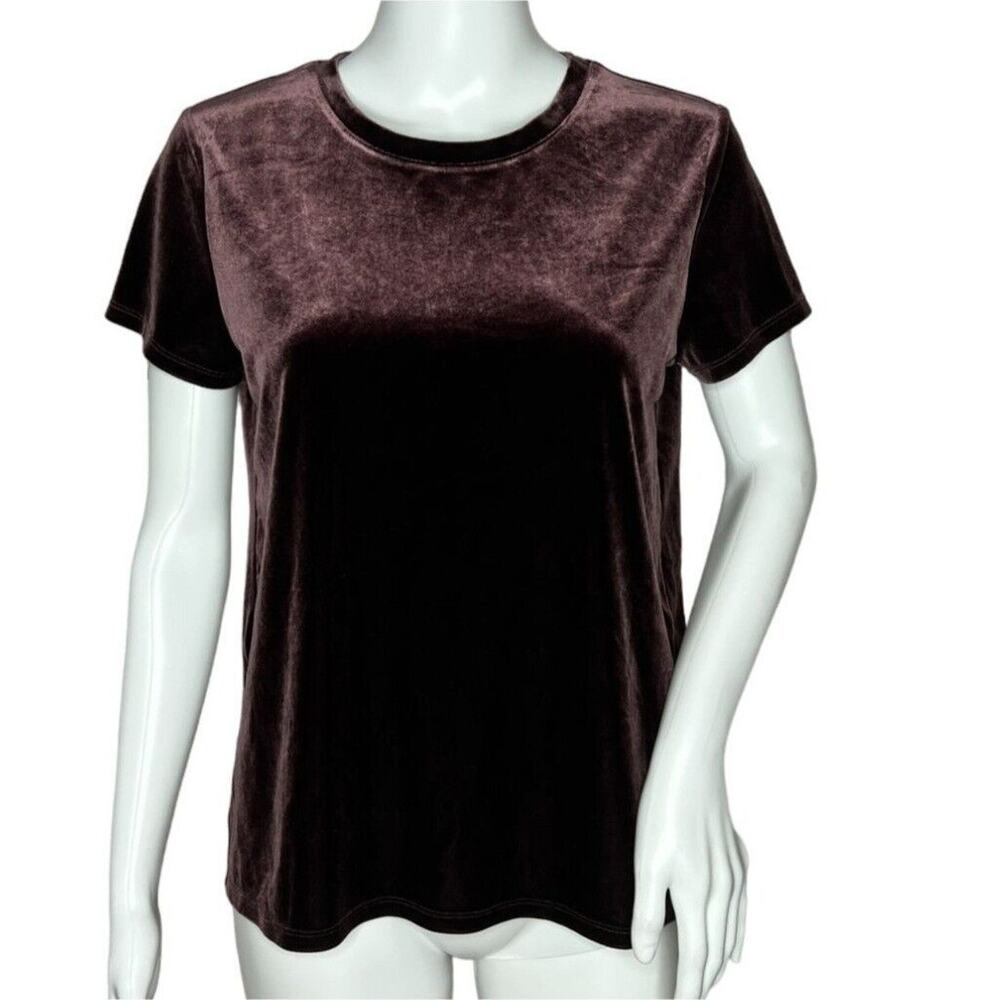Gap Shirt Womens XS Deep Purple Velvet Casual‎ Retro Gothic Whismygoth Witchy